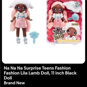 NaNa Teens Lila Lamb Doll with Pink Hair